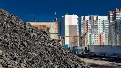 В Красноярске на ул. Калинина ликвидировали угольную котельную