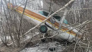 В Новосибирске самолет повредил шасси и кабину во время посадки