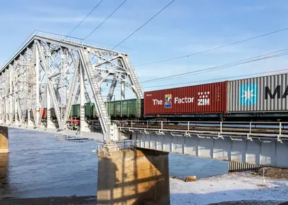 Перевозки контейнеров на Красноярской железной дороге увеличились на 12,5% в январе 2024 года